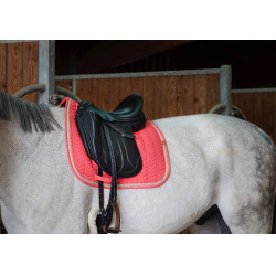 Tapis de selle Equithème Softy Framboise Rouge