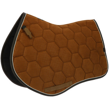 Tapis de selle Equithème Quadri Camel Marron