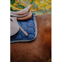 Tapis de selle Equithème Quadri Bleu marine