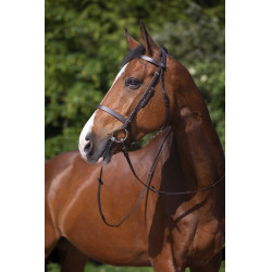 Bridon Riding World Muserolle française Havane Marron Bridon Riding World Muserolle française Havane Marron