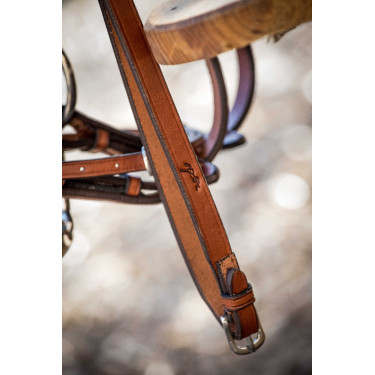 Rênes tressées Pénélope US Noisette Marron