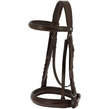 Bridon et rênes sangles Percheron Norton Havane Marron