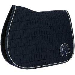 Tapis de selle Je t'aime Equithème Compet Bleu