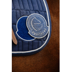 Tapis de selle Je t'aime Equithème Compet Bleu