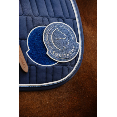 Tapis de selle Je t'aime Equithème Compet Bleu
