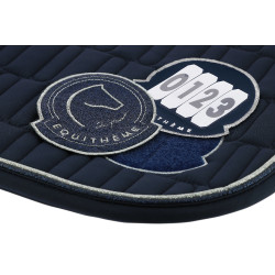 Tapis de selle Je t'aime Equithème Compet Bleu