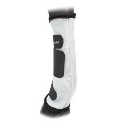 Guêtres anti mouches Fly turnout Shires Blanc / noir Guêtres anti mouches Fly turnout Shires Blanc / noir