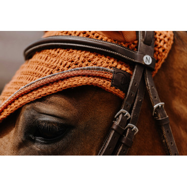 Bonnet chasse mouche Equithème Hexalight Rouille Marron