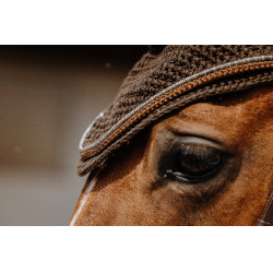 Bonnet chasse mouche Equithème Hexalight Marron Bonnet chasse mouche Equithème Hexalight Marron