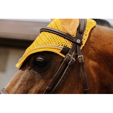 Bonnet chasse mouche Equithème Hexalight Jaune Bonnet chasse mouche Equithème Hexalight Jaune
