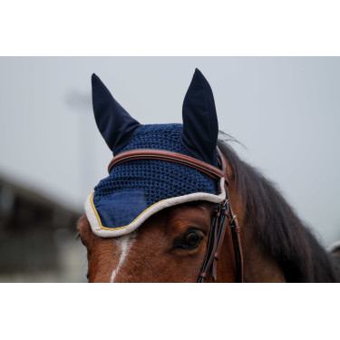 Bonnet chasse-mouches Equithème Denim Bleu marine