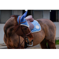Bonnet chasse-mouches Equithème Denim Bleu ciel Bonnet chasse-mouches Equithème Denim Bleu ciel