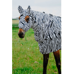 Bonnet anti-eczéma Riding World Zèbre noir / blanc Motifs