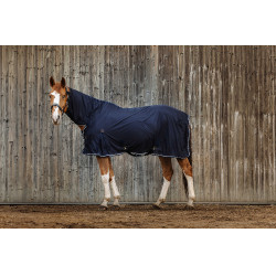 Chemise Equithème Micro mesh combo Bleu marine