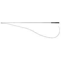 Cravache de dressage Whip & Go poignée plastique Gris