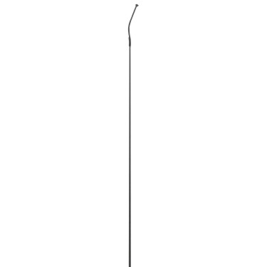 Cravache de dressage Whip & Go poignée plastique Gris