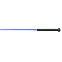 Cravache de dressage Whip & Go poignée plastique Bleu marine
