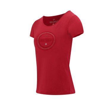 T-shirt Equithème Anna manches courtes Cerise Rouge