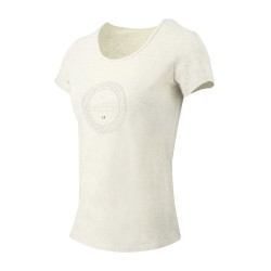 T-shirt Equithème Anna manches courtes Crème Beige