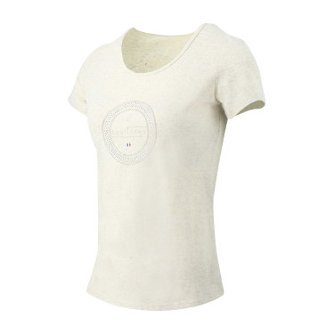 T-shirt Equithème Anna manches courtes Crème Beige
