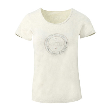 T-shirt Equithème Anna manches courtes Crème Beige