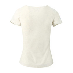 T-shirt Equithème Anna manches courtes Crème Beige