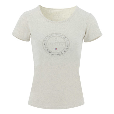 T-shirt Equithème Anna manches courtes Crème Beige