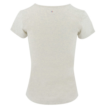 T-shirt Equithème Anna manches courtes Crème Beige