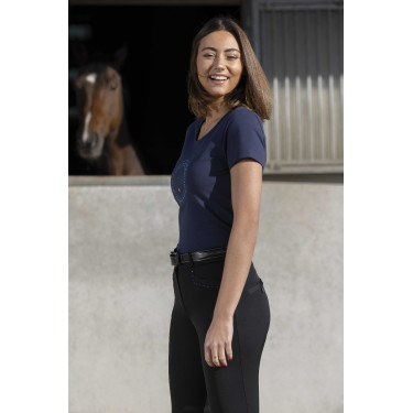 T-shirt Equithème Anna manches courtes Bleu marine T-shirt Equithème Anna manches courtes Bleu marine
