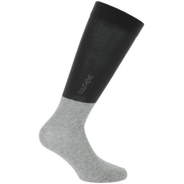 Chaussettes Equithème Compet 2 paires Anthracite / gris clair
