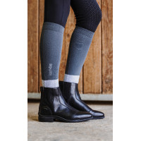 Chaussettes Equithème Compet 2 paires Anthracite / gris clair