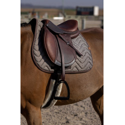 Tapis de selle Equithème Tweedytan Beige