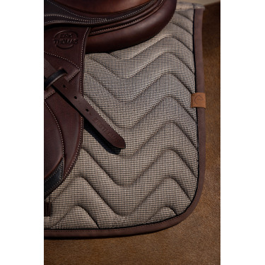 Tapis de selle Equithème Tweedytan Beige