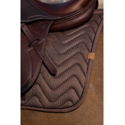 Tapis de selle Equithème Tweedytan Marron Tapis de selle Equithème Tweedytan Marron