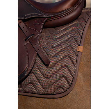 Tapis de selle Equithème Tweedytan Marron Tapis de selle Equithème Tweedytan Marron