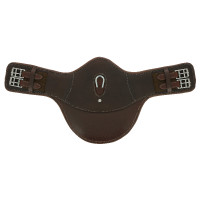 Sangle bavette courte Eric Thomas Fitter Havane Marron