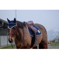 Tapis de selle Equithème Denim Bleu marine
