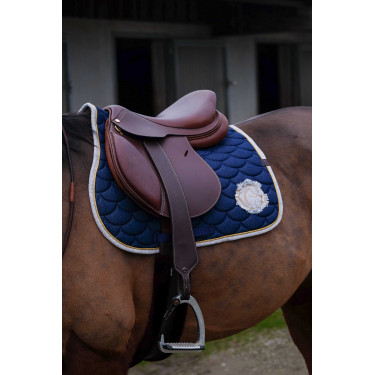 Tapis de selle Equithème Denim Bleu marine