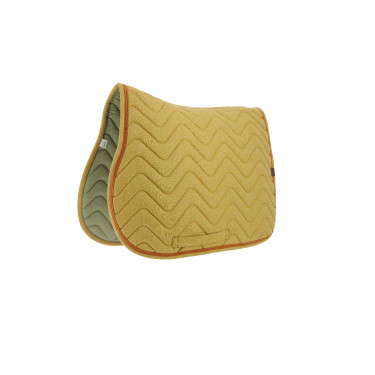 Tapis de selle Equithème Chevron Moutarde Jaune
