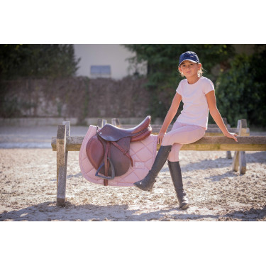 Tapis de selle Pénélope New Strass Rose pâle