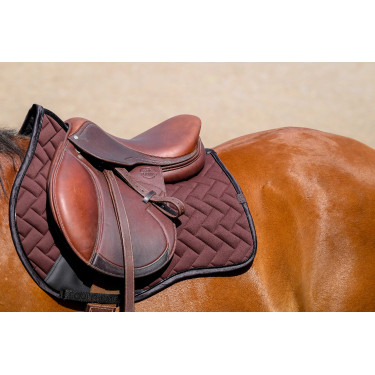 Tapis de selle Equithème Impulsion Marron
