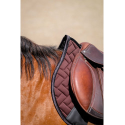 Tapis de selle Equithème Impulsion Marron