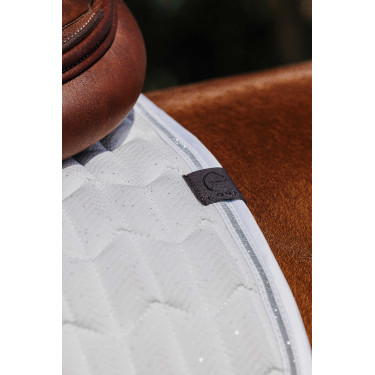 Tapis de selle Equithème Eclat Blanc