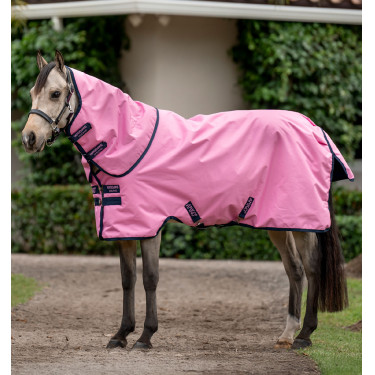 Couverture Horseware Amigo Ripstop 900D Plus Poney Turnout 200g Rose / rose / marine