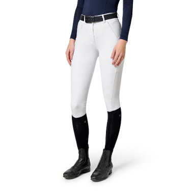 Pantalon d'équitation Equestrian Stockholm Elite femme Blanc perfection