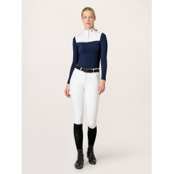 Pantalon d'équitation Equestrian Stockholm Elite femme Blanc perfection