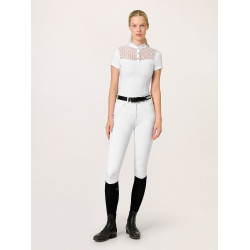 Polo de concours Equestrian Stockholm Cristal Champion femme Blanc perfection