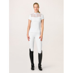 Polo de concours Equestrian Stockholm Cristal Champion femme Blanc perfection