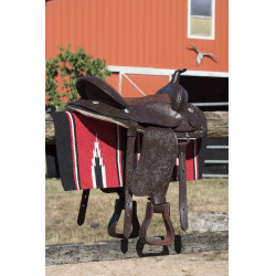 Tapis Westride Navajo coton/acrylique Rouge / noir / blanc