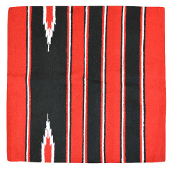Tapis Westride Navajo coton/acrylique Rouge / noir / blanc
